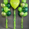 Сердце FLUO - Poudre Green - 81 см