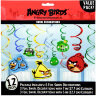 Сираль Подвисная - Angry Birds - 12 штук